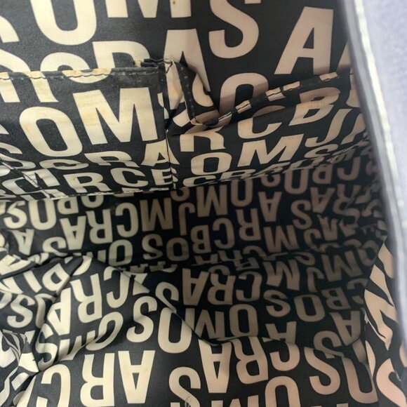 Bolsa Marc By Marc Jacobs Navy Leather Hobo Bag Front Pocket Silver Hardware - Picture 10 of 14